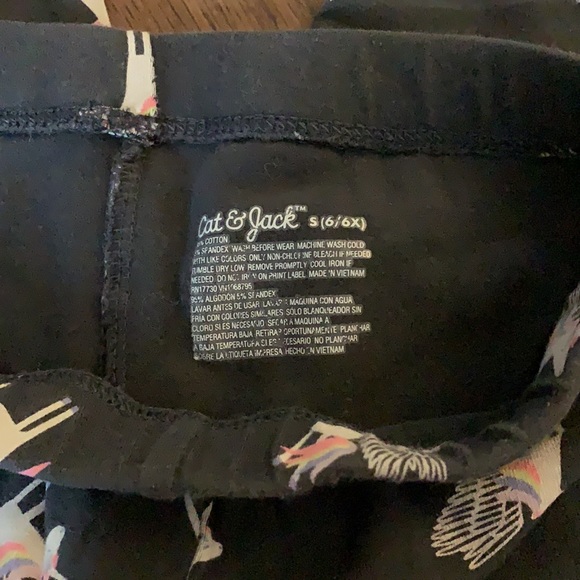 Grey unicorn capris. Size small (6/6x). - Picture 4 of 4